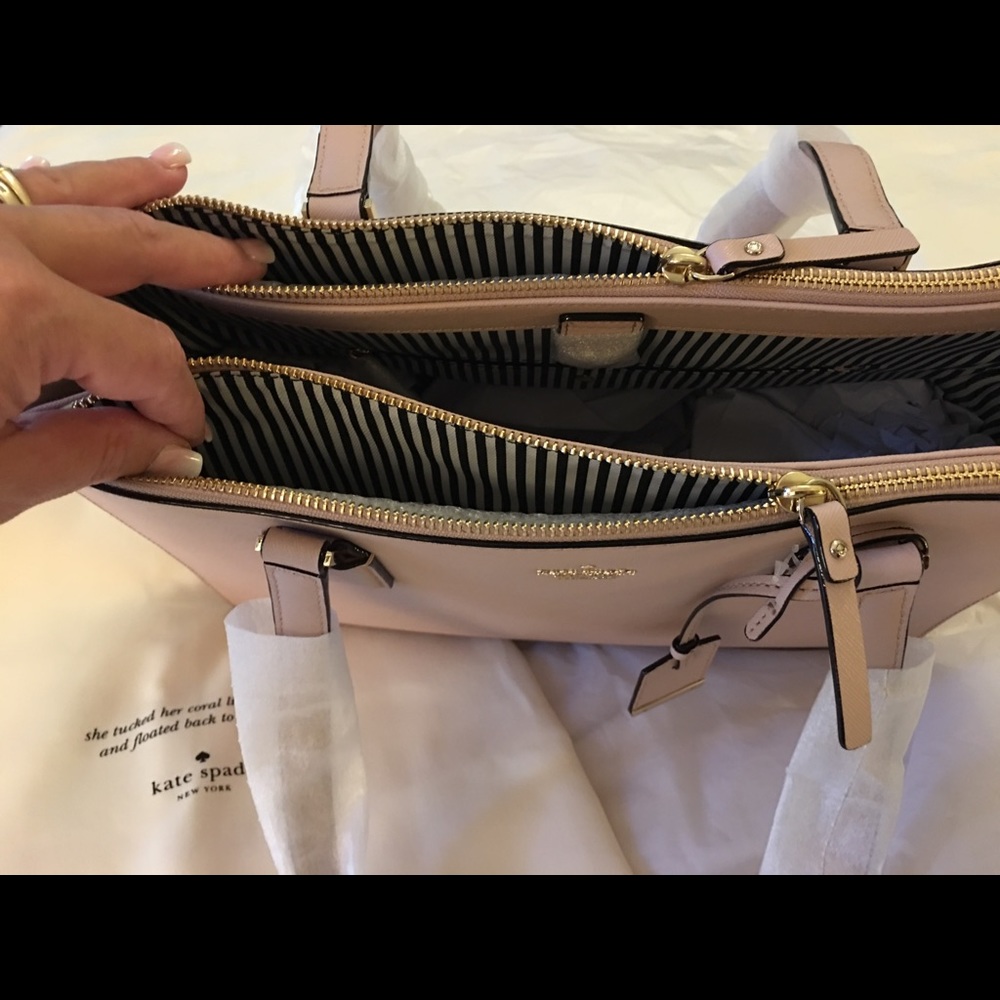 🍃🌸 Kate Spade Leather Tote Bag 🌸🍃 - Picture 5 of 16